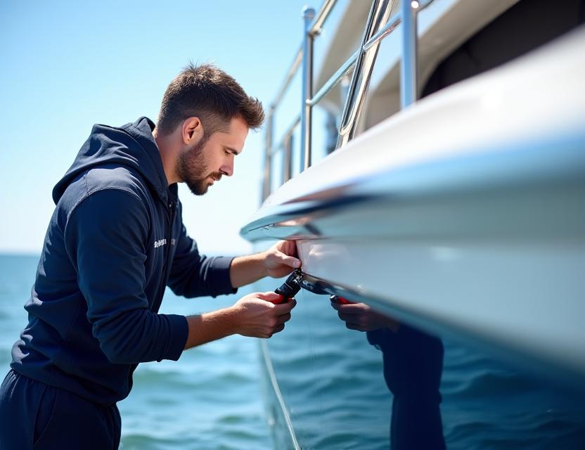 Inspection maintenance saisonnière yacht